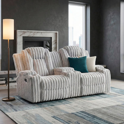 Phyllis Double Reclining Love Seat with Center Console and Cup Holders
