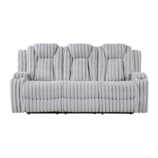 Phyllis Double Reclining Sofa with Cup Holders