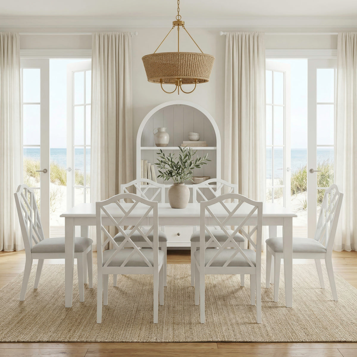Chesapeake Charm 7 Piece Rectangular Table Set