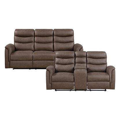 Metric 2-Piece Living Room Set (Sofa and Love Seat)