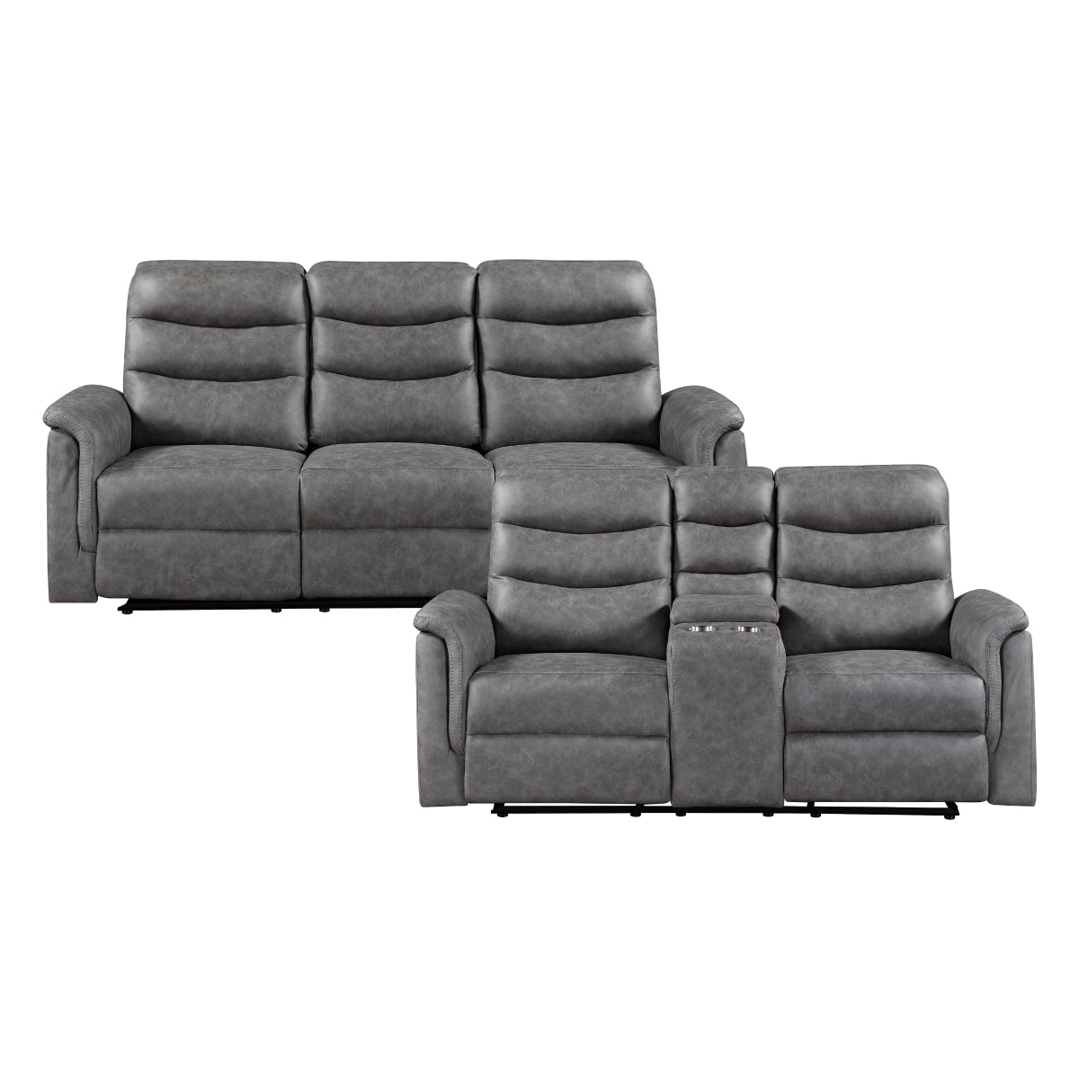 Metric 2-Piece Living Room Set (Sofa and Love Seat)