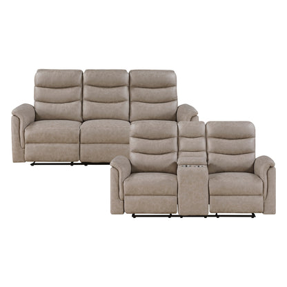 Metric 2-Piece Living Room Set (Sofa and Love Seat)