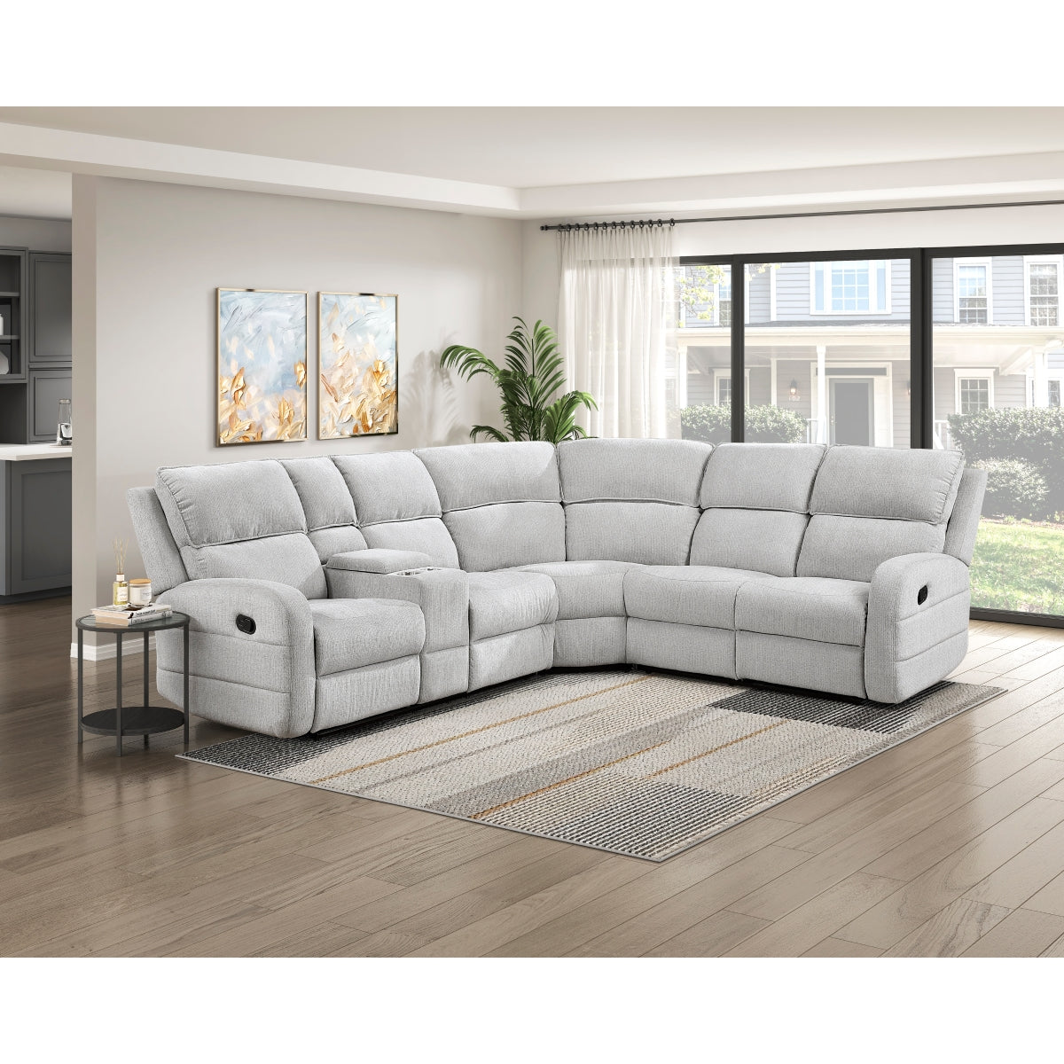 Thorne 3-Piece Reclining Sectional with Left Console