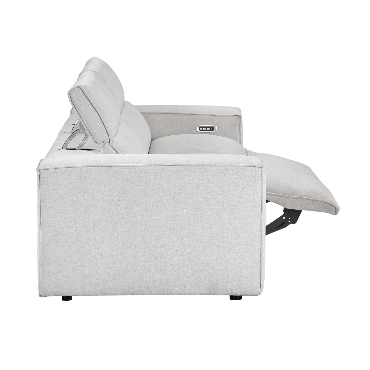 Phoebe Power Double Reclining Love Seat with Power Headrests