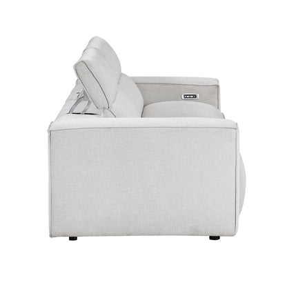 Phoebe Power Double Reclining Love Seat with Power Headrests