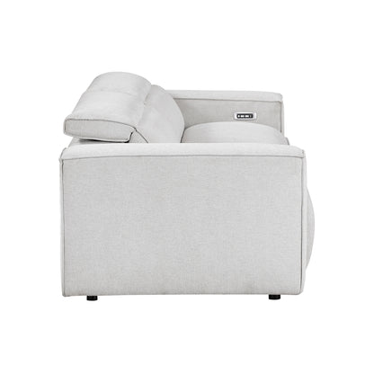 Phoebe Power Double Reclining Love Seat with Power Headrests