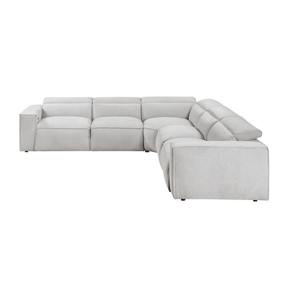 Phoebe 5-Piece Modular Power Reclining Sectional with Power Headrests