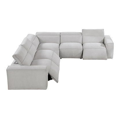 Phoebe 5-Piece Modular Power Reclining Sectional with Power Headrests
