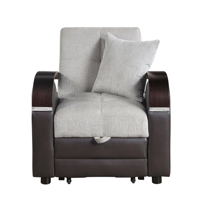Hybrid Chair with Pull-out Bed and Click Motion Back