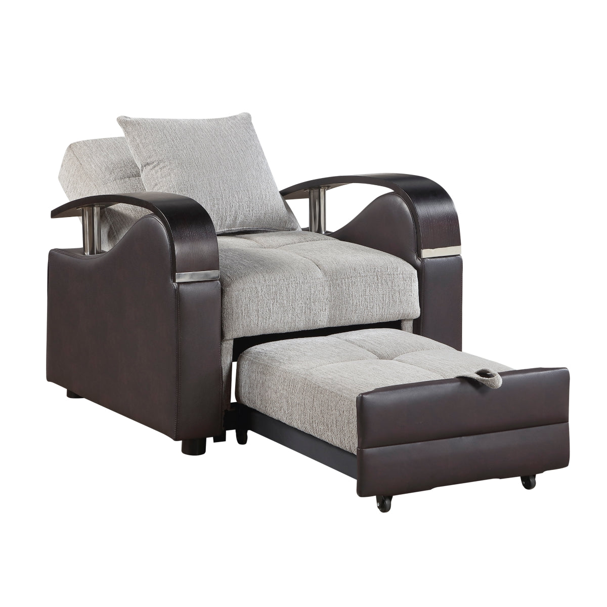 Hybrid Chair with Pull-out Bed and Click Motion Back