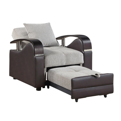 Hybrid Chair with Pull-out Bed and Click Motion Back