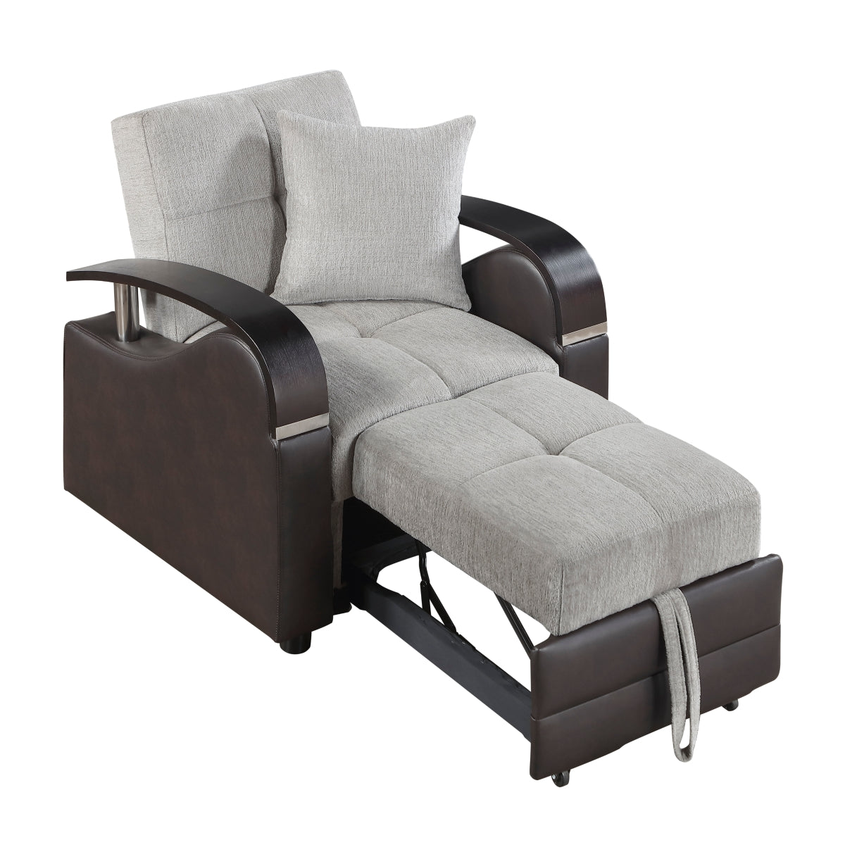 Hybrid Chair with Pull-out Bed and Click Motion Back