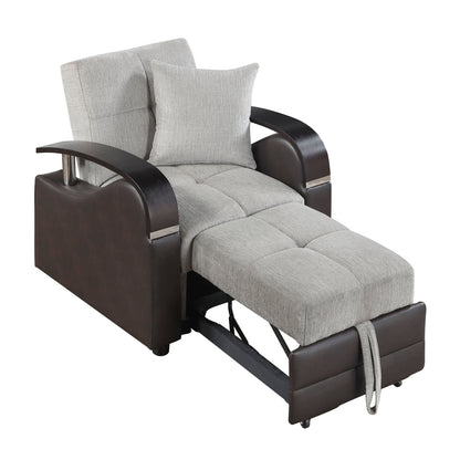 Hybrid Chair with Pull-out Bed and Click Motion Back