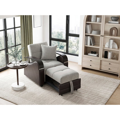 Hybrid Chair with Pull-out Bed and Click Motion Back