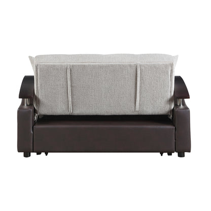 Hybrid Love Seat with Pull-out Bed and Click Motion Back