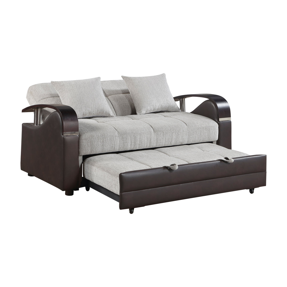 Hybrid Love Seat with Pull-out Bed and Click Motion Back
