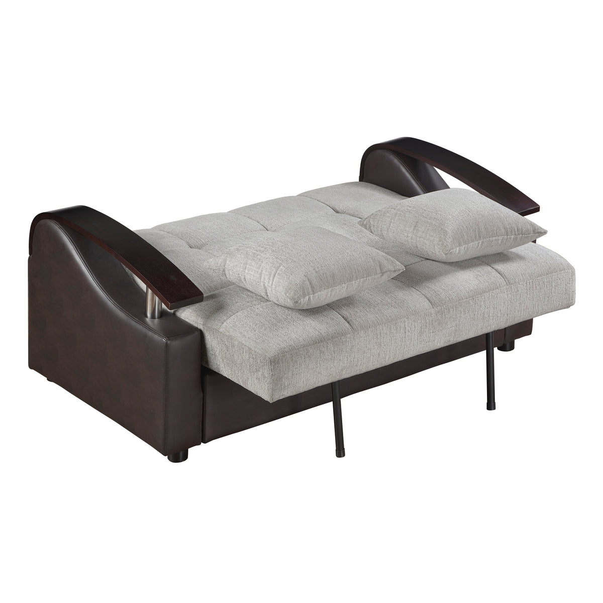 Hybrid Love Seat with Pull-out Bed and Click Motion Back
