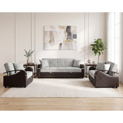 Hybrid Sofa with Pull-out Bed and Click Motion Back