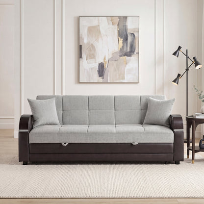 Hybrid Sofa with Pull-out Bed and Click Motion Back
