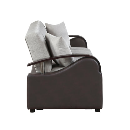 Hybrid Sofa with Pull-out Bed and Click Motion Back