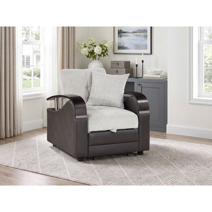 Hybrid Chair with Pull-out Bed and Click Motion Back
