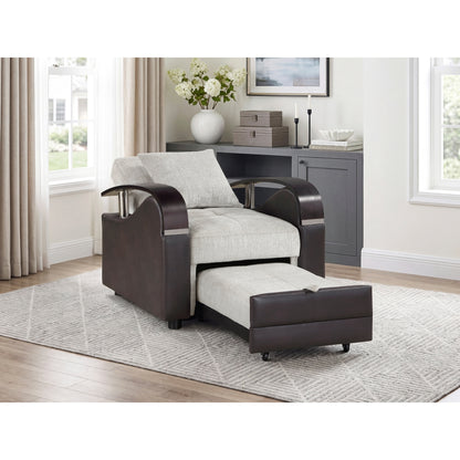 Hybrid Chair with Pull-out Bed and Click Motion Back