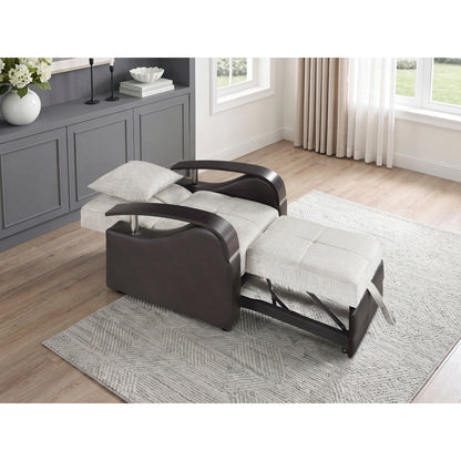 Hybrid Chair with Pull-out Bed and Click Motion Back