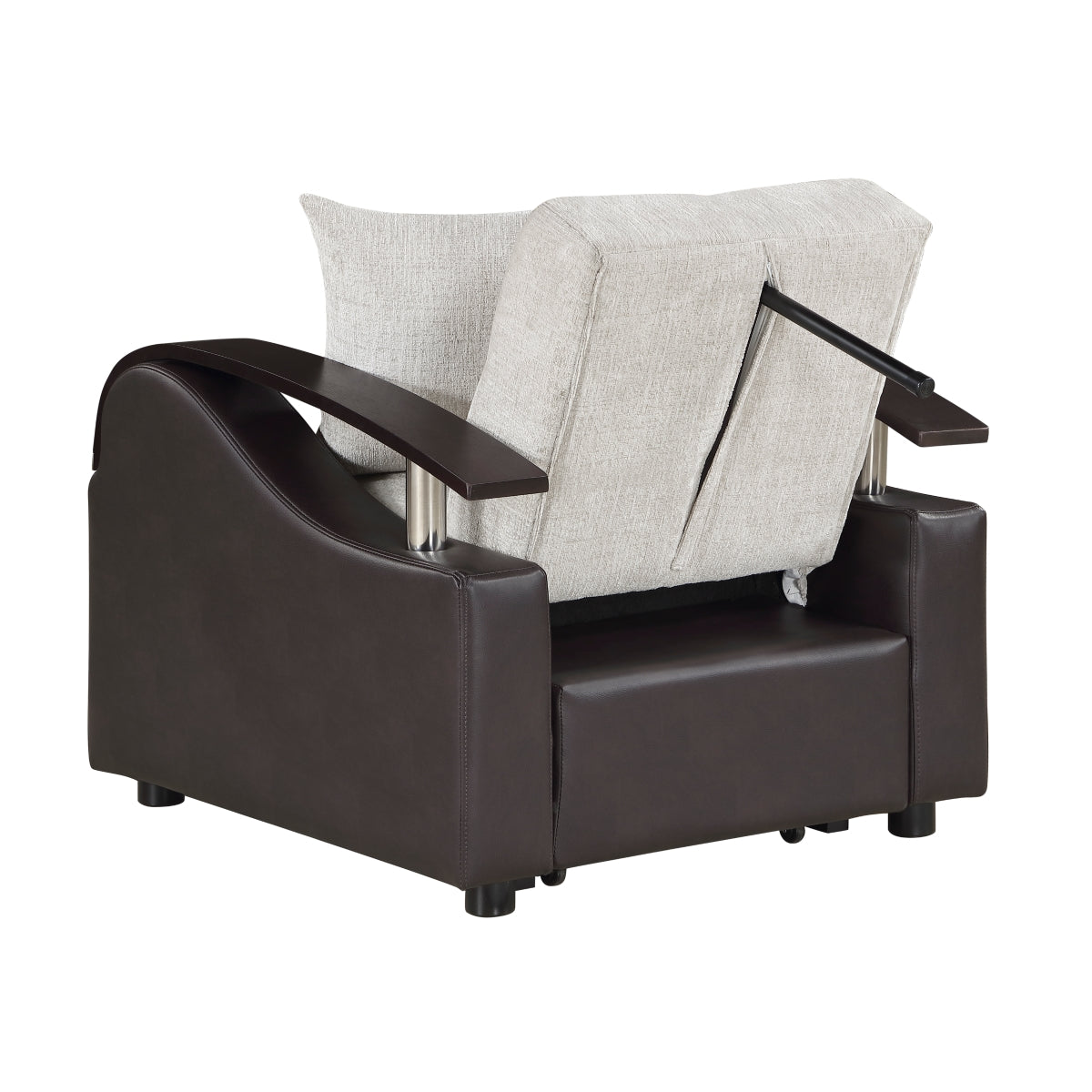 Hybrid Chair with Pull-out Bed and Click Motion Back