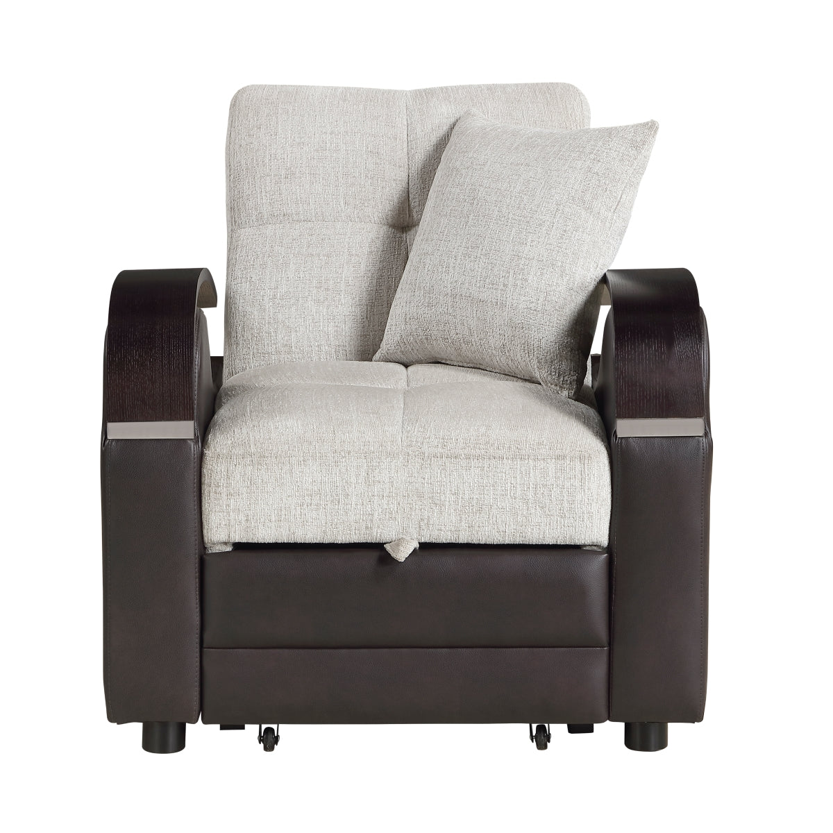Hybrid Chair with Pull-out Bed and Click Motion Back