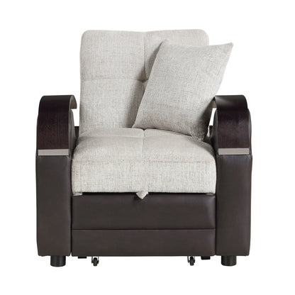 Hybrid Chair with Pull-out Bed and Click Motion Back