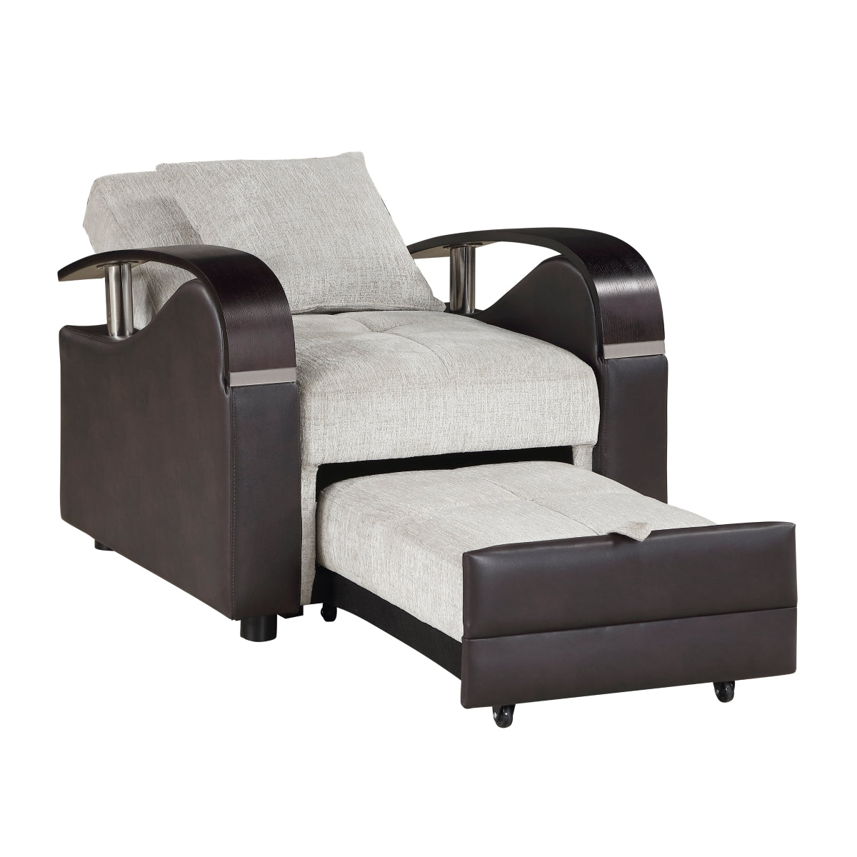 Hybrid Chair with Pull-out Bed and Click Motion Back