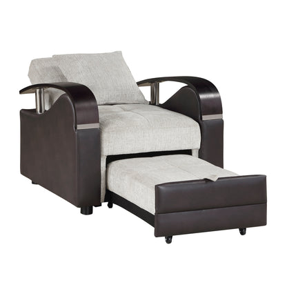 Hybrid Chair with Pull-out Bed and Click Motion Back