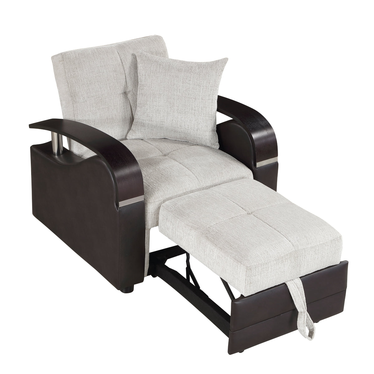 Hybrid Chair with Pull-out Bed and Click Motion Back