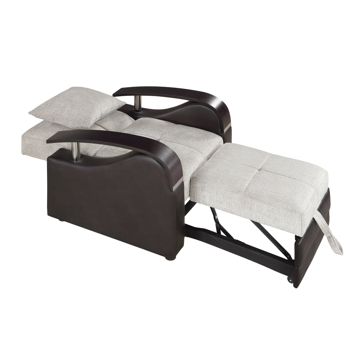 Hybrid Chair with Pull-out Bed and Click Motion Back