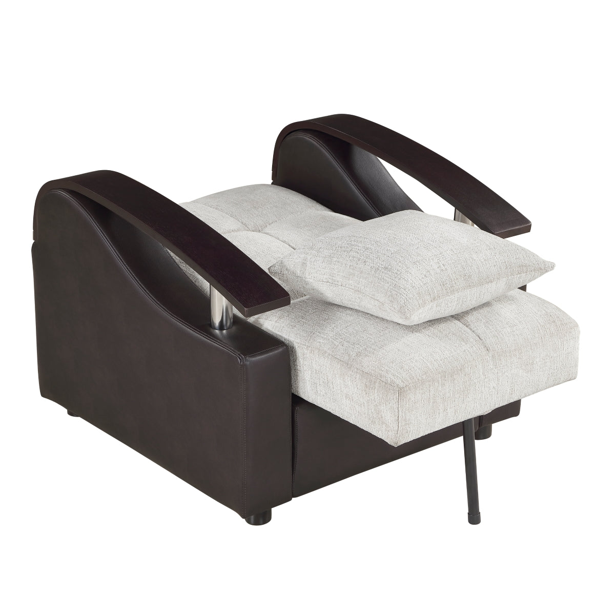 Hybrid Chair with Pull-out Bed and Click Motion Back