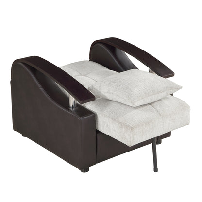 Hybrid Chair with Pull-out Bed and Click Motion Back