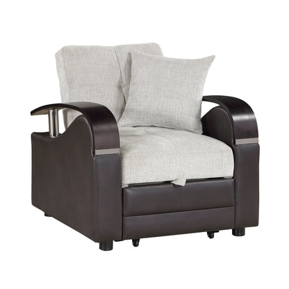 Hybrid Chair with Pull-out Bed and Click Motion Back