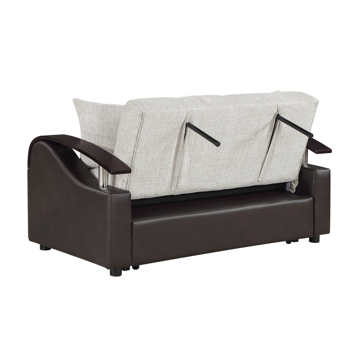 Hybrid Love Seat with Pull-out Bed and Click Motion Back