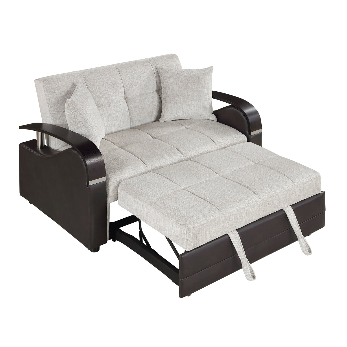 Hybrid Love Seat with Pull-out Bed and Click Motion Back