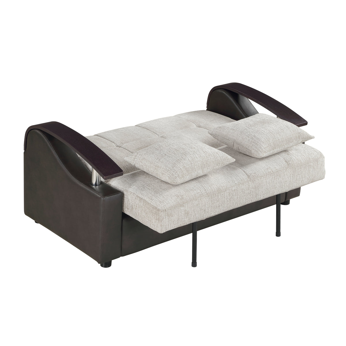 Hybrid Love Seat with Pull-out Bed and Click Motion Back