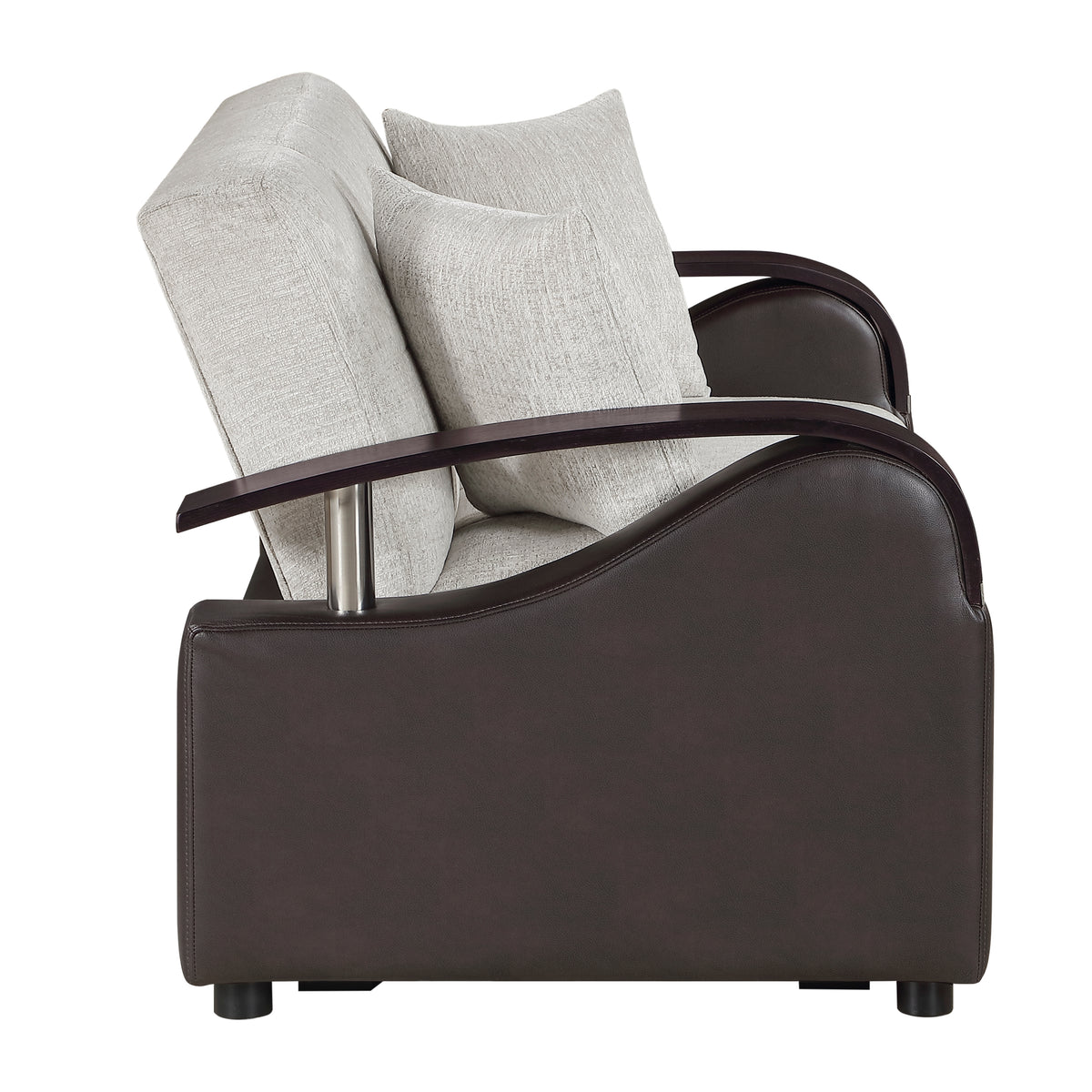 Hybrid Love Seat with Pull-out Bed and Click Motion Back