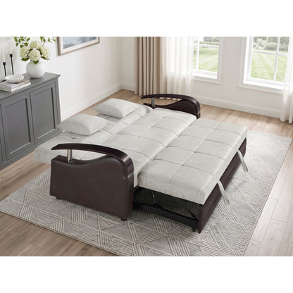 Hybrid Sofa with Pull-out Bed and Click Motion Back