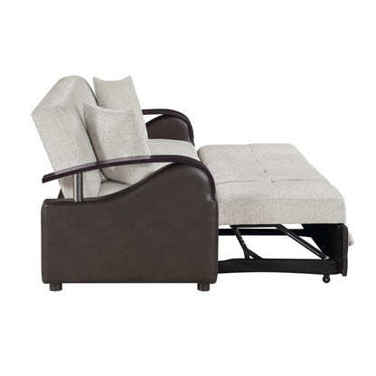 Hybrid Sofa with Pull-out Bed and Click Motion Back