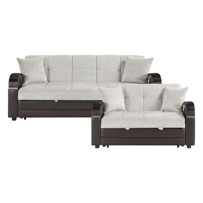Hybrid 2-Piece Living Room Set (Sofa and Love Seat)