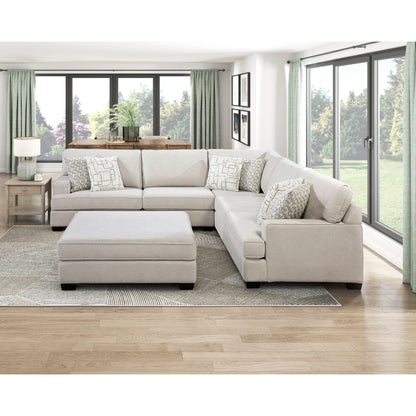 Livia 4-Piece Sectional with Ottoman