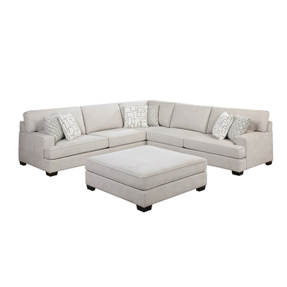 Livia 4-Piece Sectional with Ottoman