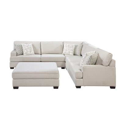 Livia 4-Piece Sectional with Ottoman
