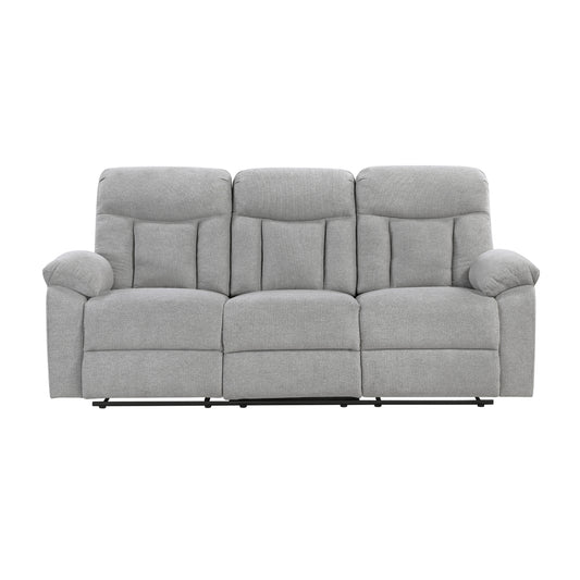 Jules Double Reclining Sofa - Gray