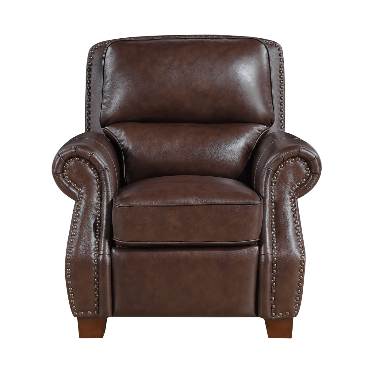 Remington Push Back Reclining Chair - Brown