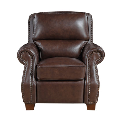 Remington Push Back Reclining Chair - Brown